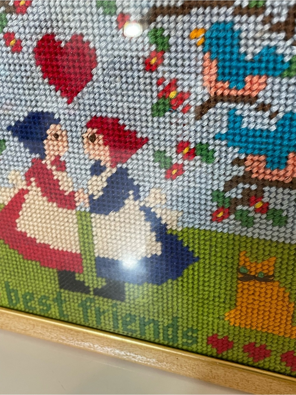 Vintage Needlepoint Art - Picture 2 of 5